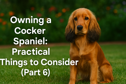 Owning a Cocker Spaniel: Practical Things to Consider (Part 6)