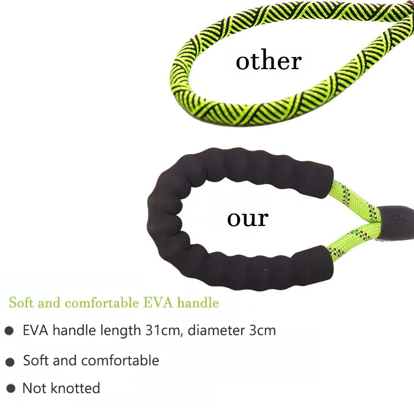 Reflective Nylon Dog Leash: Comfort and Safety