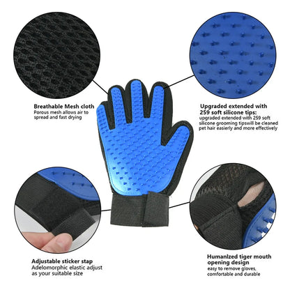 Gentle Pet Grooming Gloves