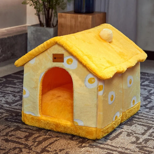 CozyFold Plush Pet Kennel for Small to Medium Dogs