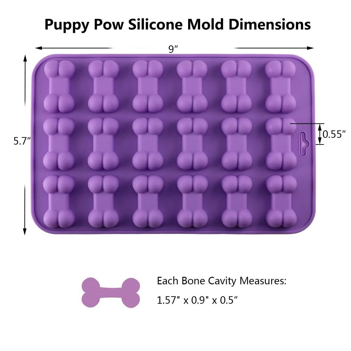 Puppy Paw & Bone Snack Molds