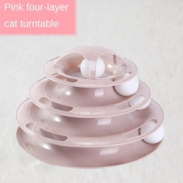 Quad Layer Cat Play Tower