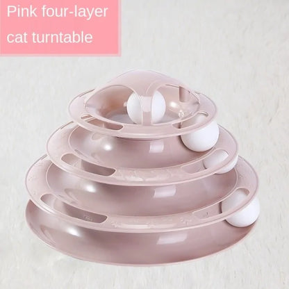 Quad Layer Cat Play Tower