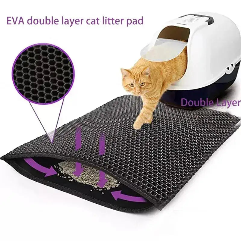 Dual-Trap Cat Litter Mat