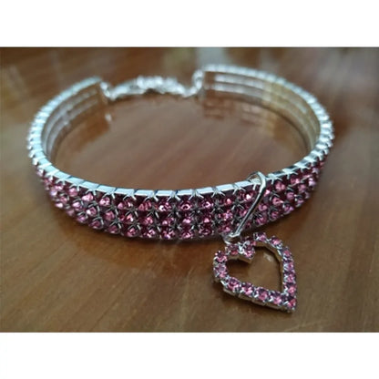 Sparkling Heart Dog Collar