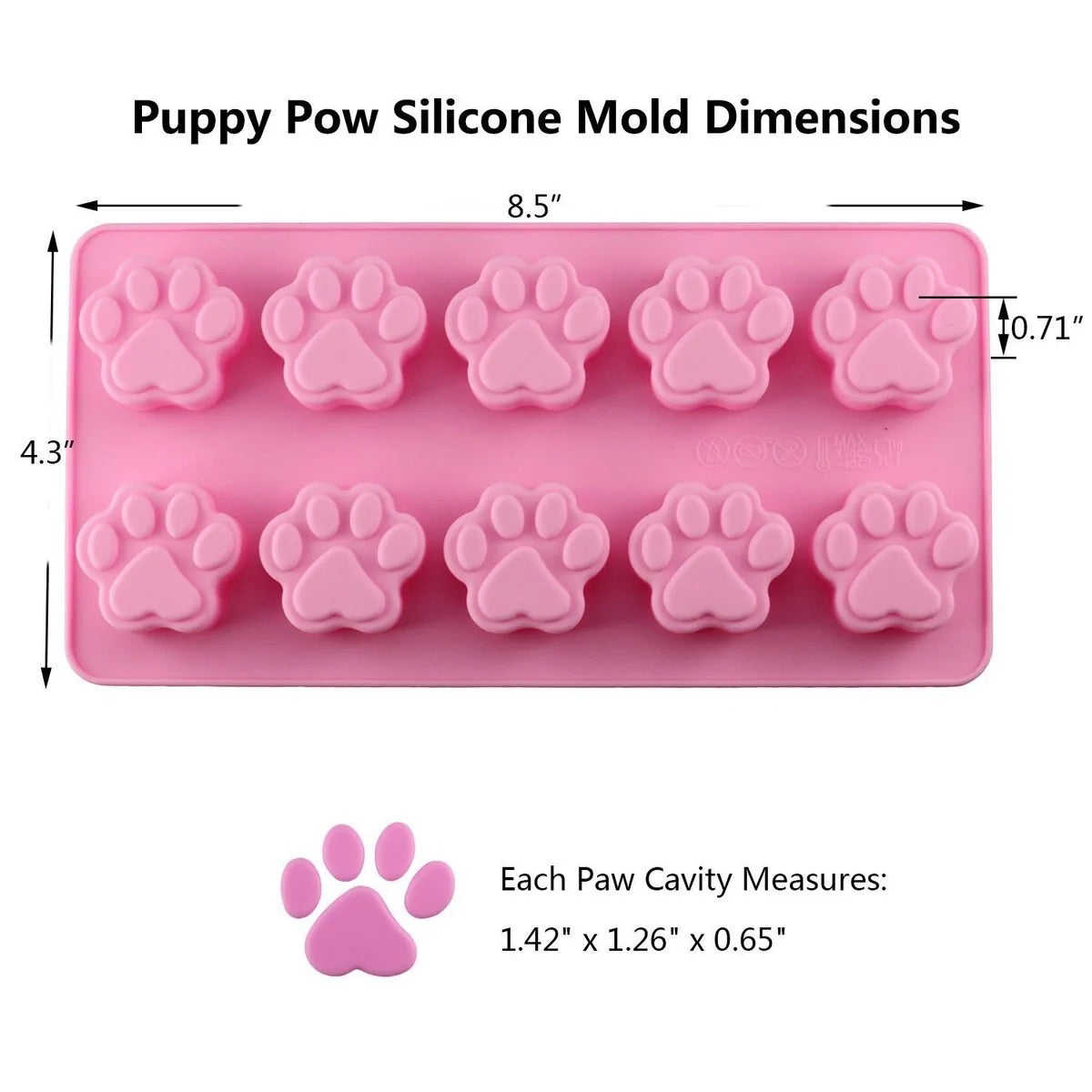 Puppy Paw & Bone Snack Molds