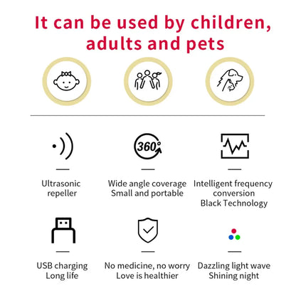 USB Charged Ultrasonic Pest Defender