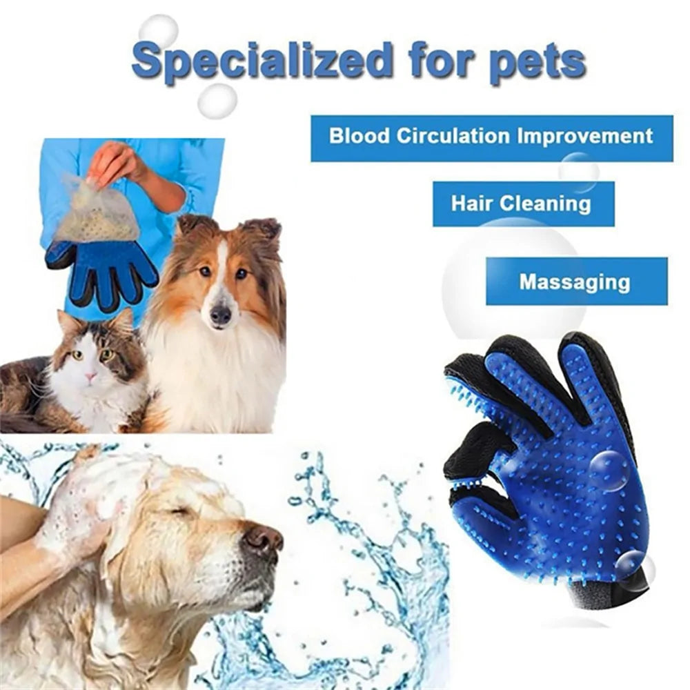 Gentle Pet Grooming Gloves