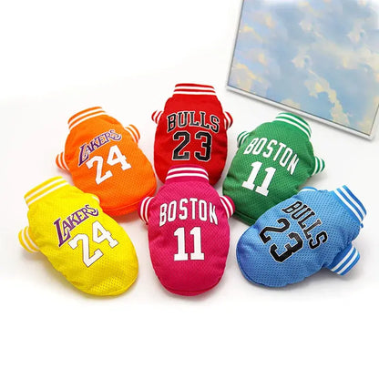 Breathable Mesh Pet Basketball T-shirt