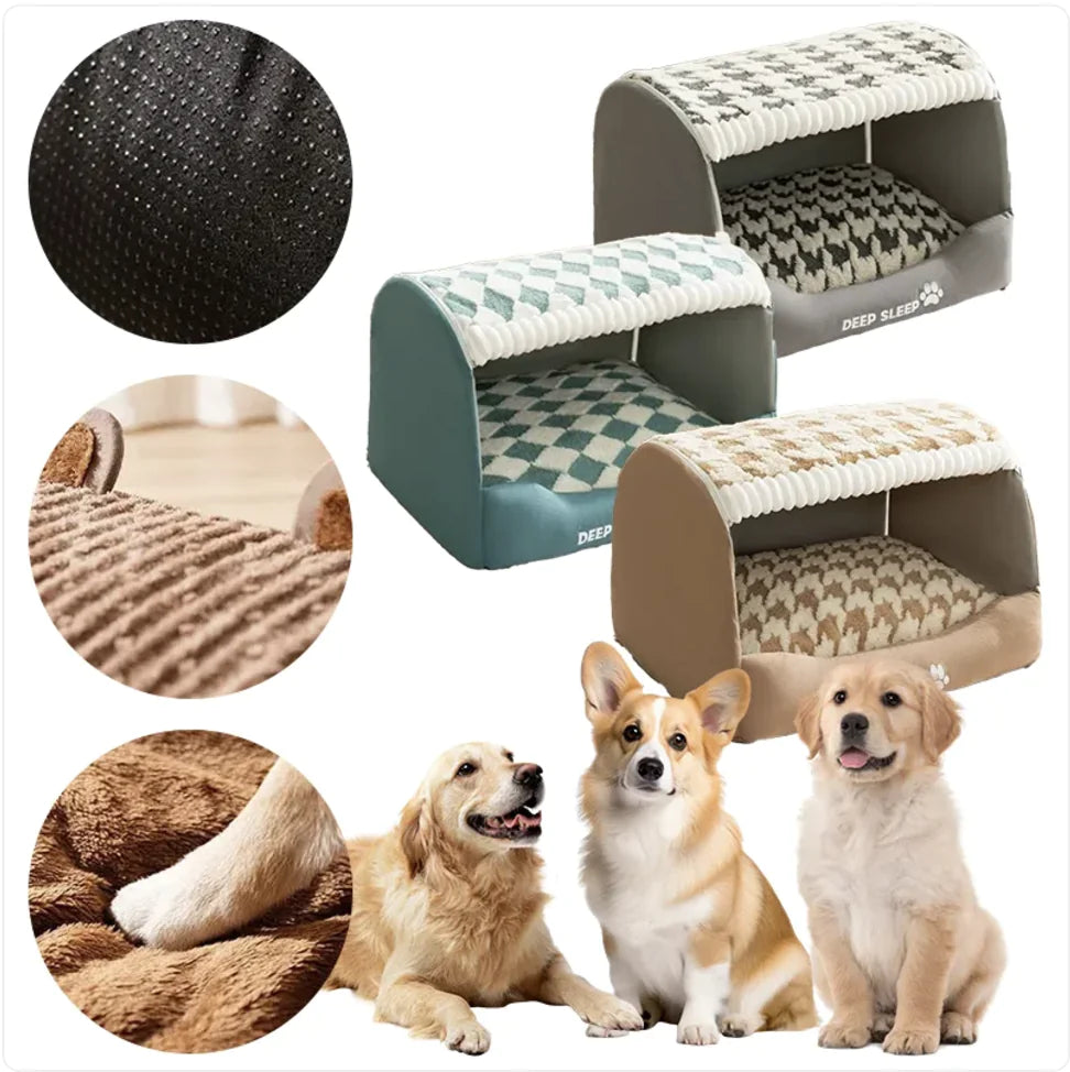 Deep Sleep Enclosed Pet Bed for Small Dogs/Cats