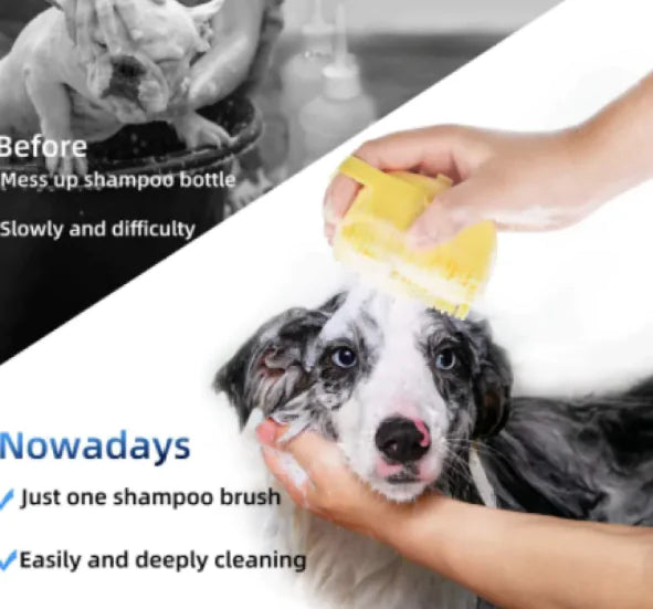 Pampered Pet Shampoo & Massage Brush