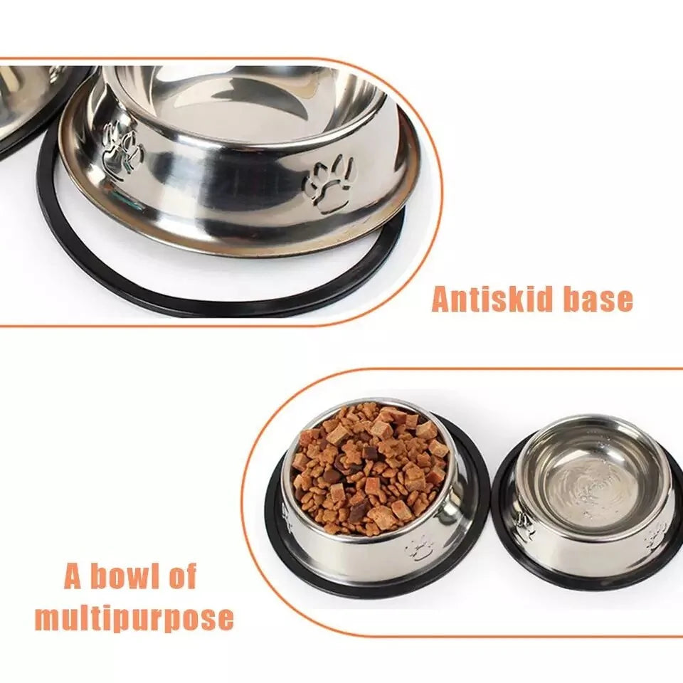 SecureGrip Stainless Pet Bowl