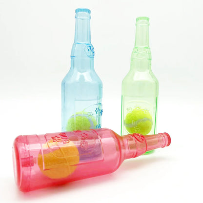 Pet Rubber TPR Tennis Bottle Toy in Bottle