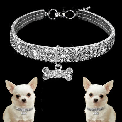 Glamorous Sparkle Rhinestone Dog Collar