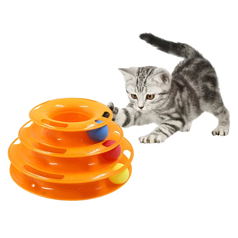 Triple Tier Cat Track Toy