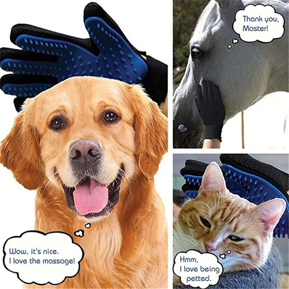 Gentle Pet Grooming Gloves