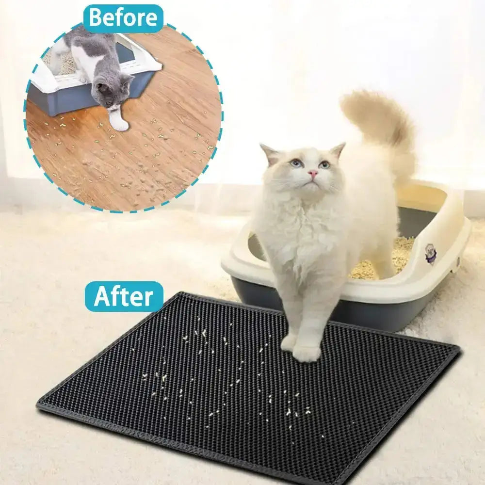 Dual-Trap Cat Litter Mat