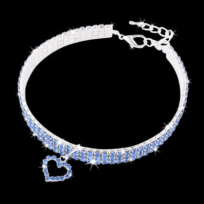 Sparkling Heart Dog Collar