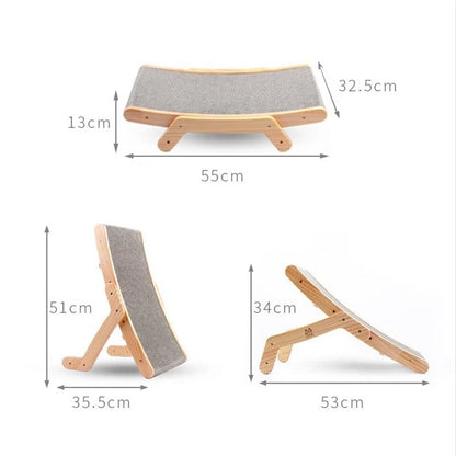 Wooden Cat Scratcher & Sofa Guard