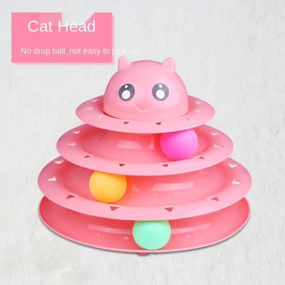 Quad Layer Cat Play Tower