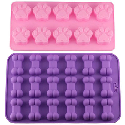 Puppy Paw & Bone Snack Molds