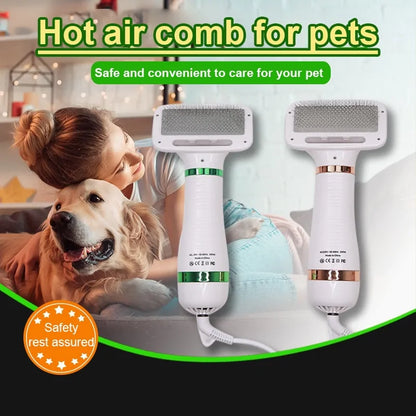 Dual-Function Pet Styler Dryer & Comb