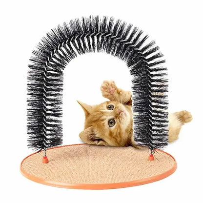 Feline Fun Arch: Self-Care & Play Station