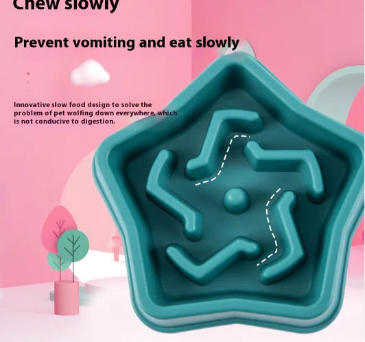 Pet Cat Dog Slow Food Bowl