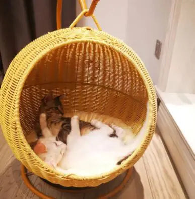 Feline Rattan Nest