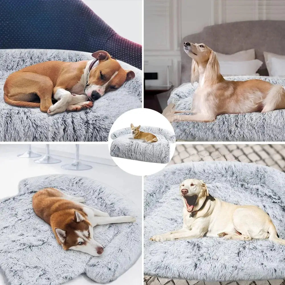 Washable Plush Dog Bed Sofa