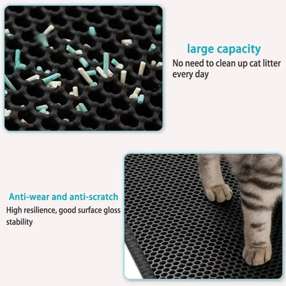 Dual-Trap Cat Litter Mat